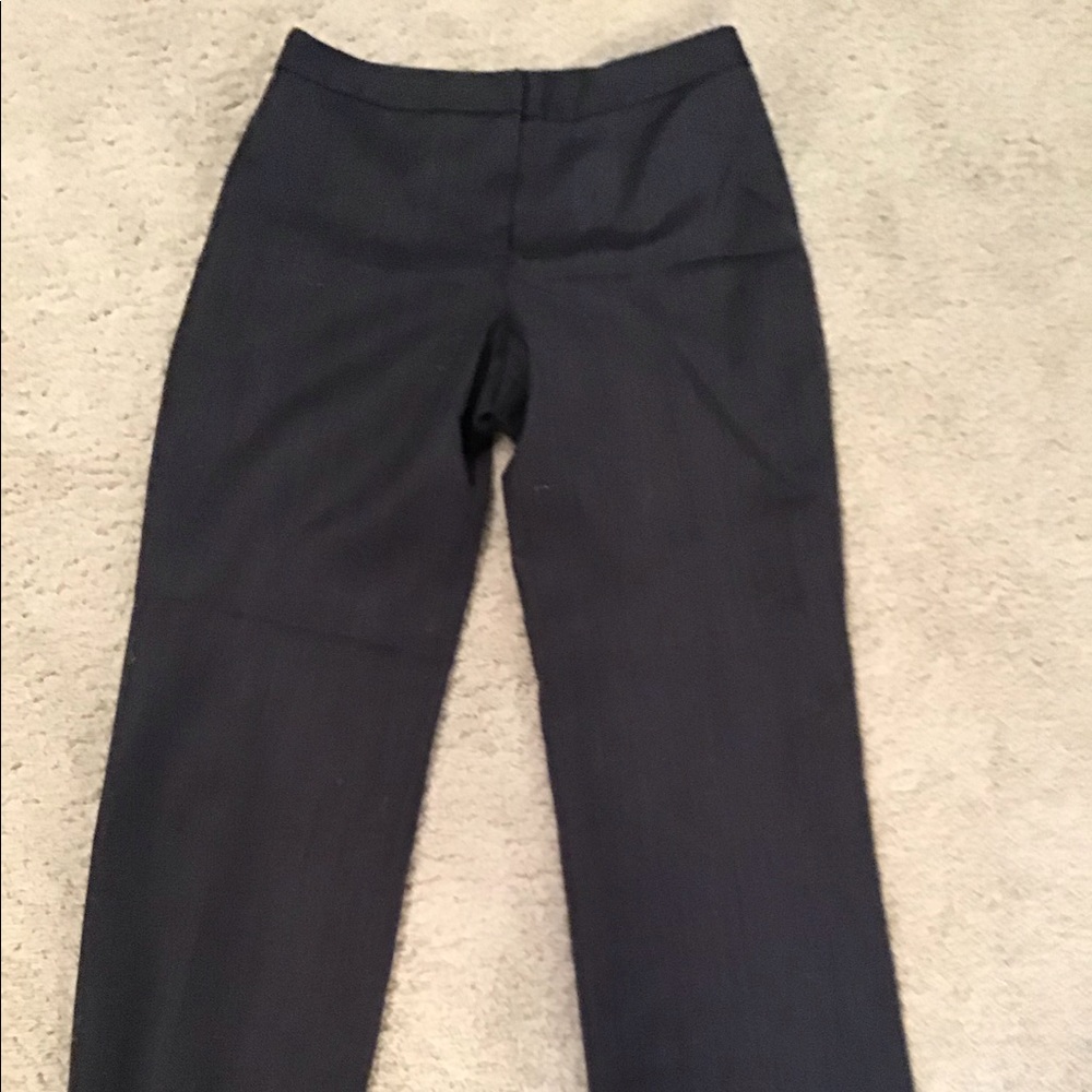 Dark blue Dress pants herringbone design